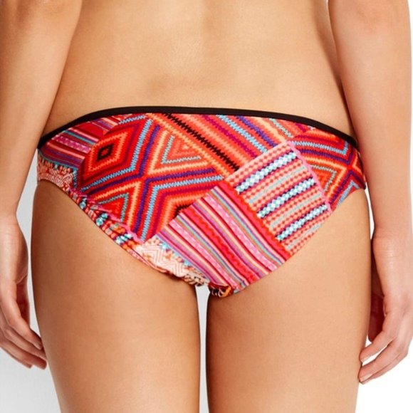 NWT Seafolly Desert Tribe Hipster Swim Bottom in Flame - Picture 3 of 10